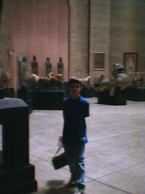 Zak at a museum.